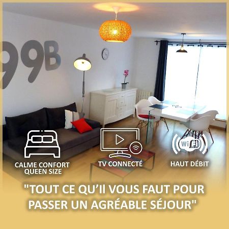 Le 99B Modern Apartment Queen Size Bed Connected Tv Hallennes-lez-Haubourdin Екстер'єр фото