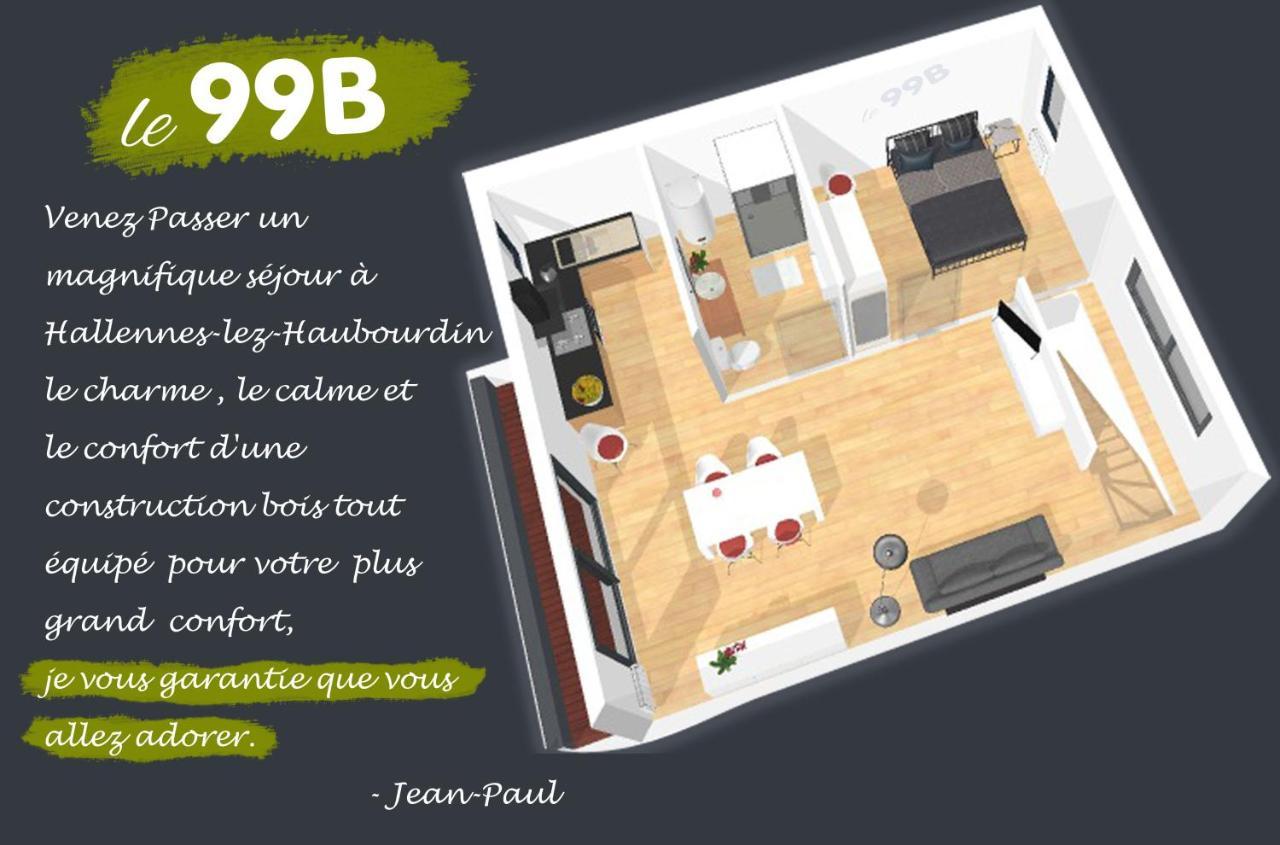 Le 99B Modern Apartment Queen Size Bed Connected Tv Hallennes-lez-Haubourdin Екстер'єр фото